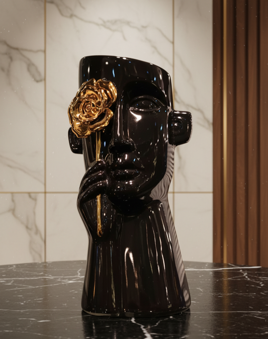 Modern Abstract & Floral Sculptural Vases