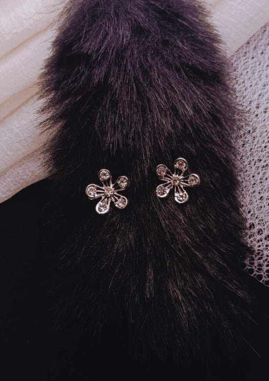 Crystal Flower Earrings