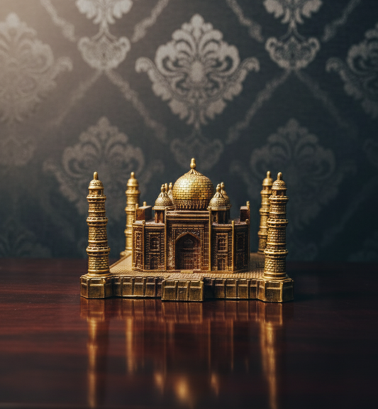 Intricate Gold Mosque Replica