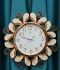 Ornate Peacock Wall Clock