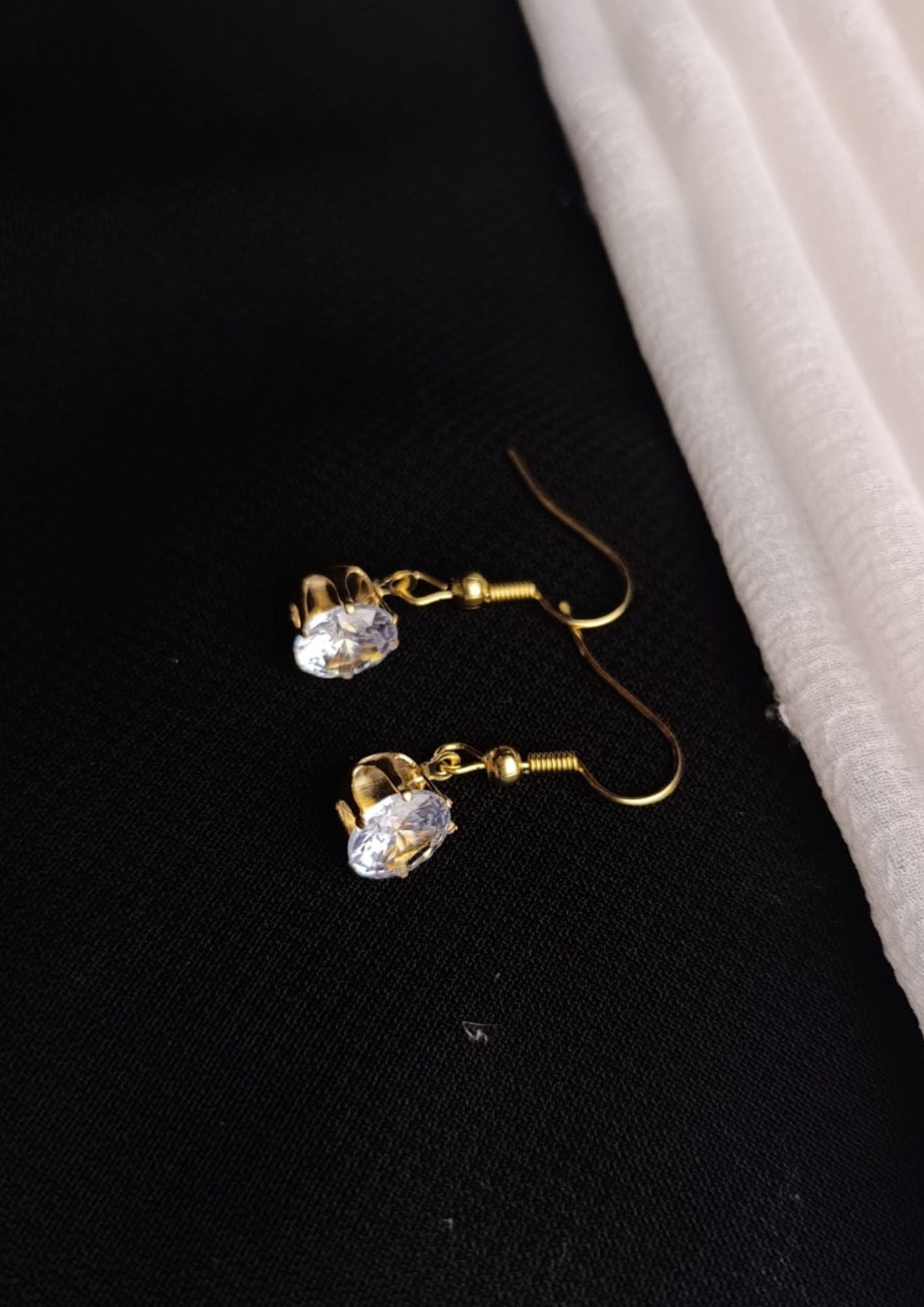 Classic Diamond Drop Earrings