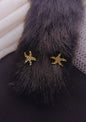 Golden Starfish Stud Earrings