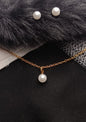 Classic Pearl Necklace & Earring Set