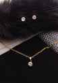 Diamond & Gold Stud Set